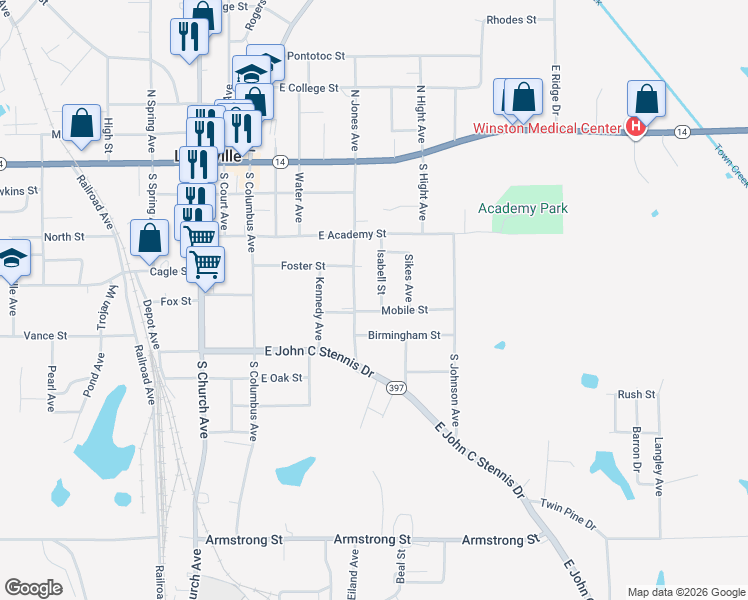 map of restaurants, bars, coffee shops, grocery stores, and more near 103-199 Isabell Street in Louisville