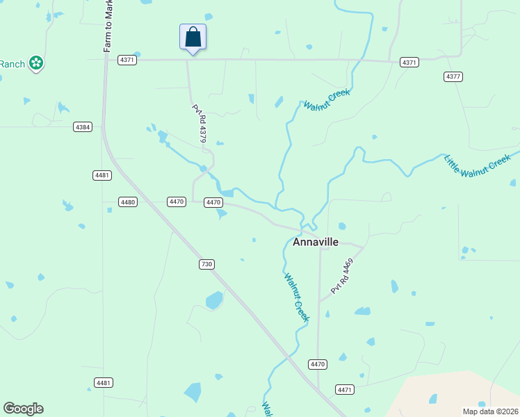 map of restaurants, bars, coffee shops, grocery stores, and more near 540 County Road 4470 in Decatur