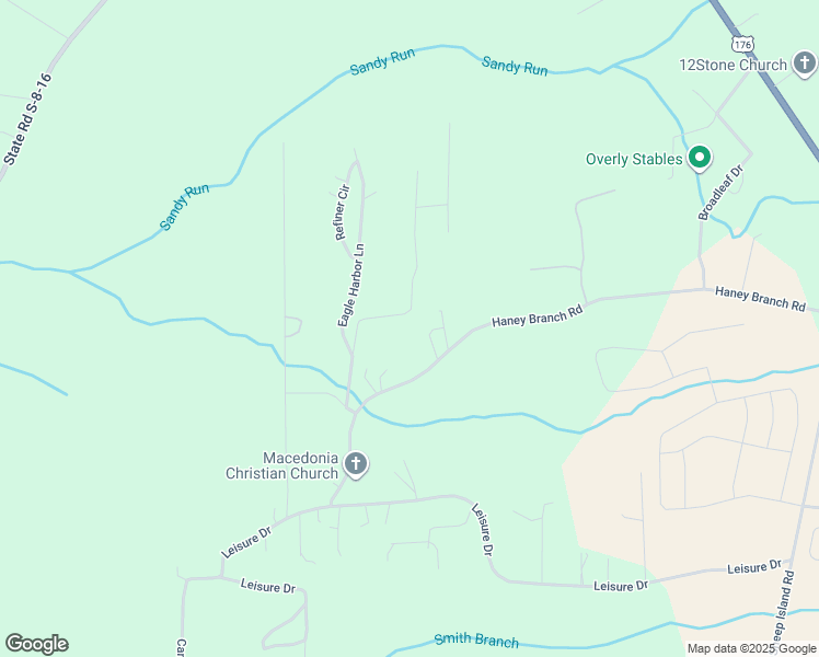 map of restaurants, bars, coffee shops, grocery stores, and more near 105 Soaring Way in Summerville