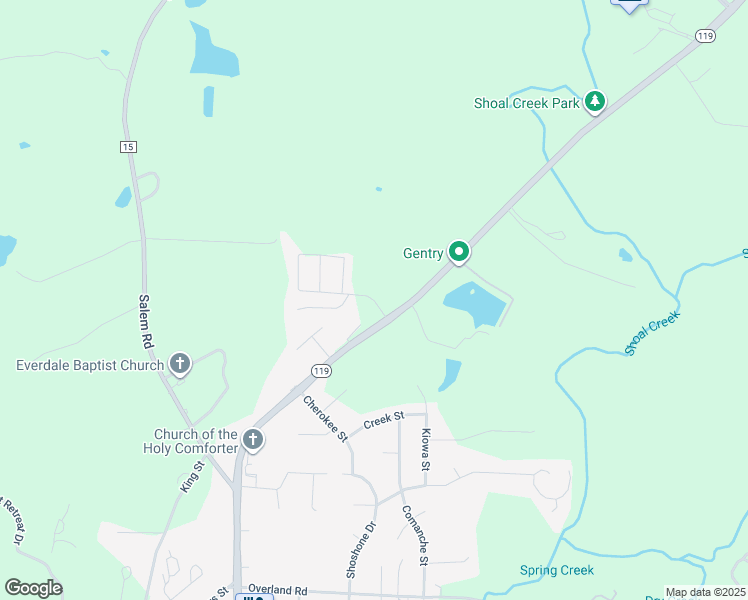 map of restaurants, bars, coffee shops, grocery stores, and more near 1965 Montevallo Road in Montevallo