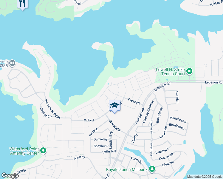 map of restaurants, bars, coffee shops, grocery stores, and more near 8408 Western in The Colony