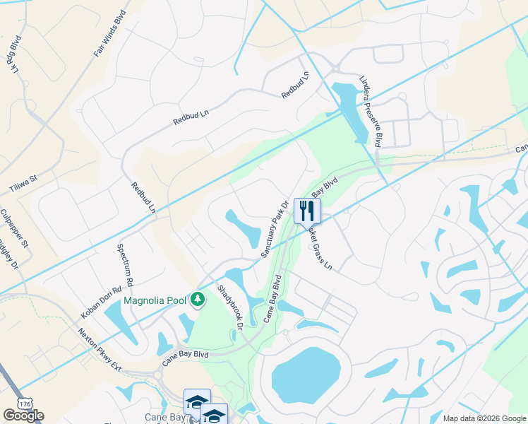 map of restaurants, bars, coffee shops, grocery stores, and more near 107 Glenspring Drive in Summerville