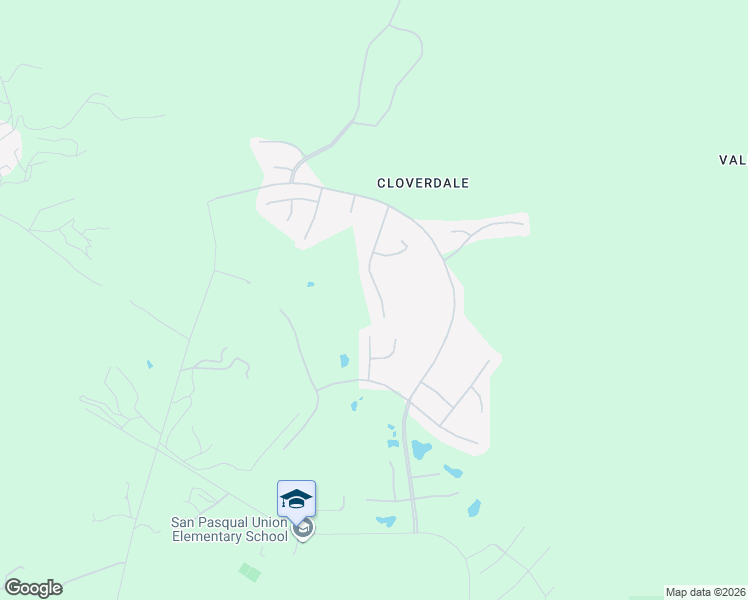 map of restaurants, bars, coffee shops, grocery stores, and more near 2327 Orchard View Lane in Escondido