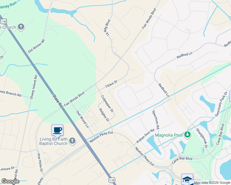 map of restaurants, bars, coffee shops, grocery stores, and more near 288 Witch Hazel Street in Summerville