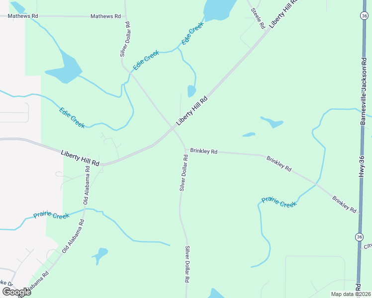 map of restaurants, bars, coffee shops, grocery stores, and more near Silver Dollar Road in Barnesville