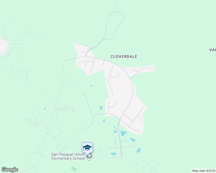 map of restaurants, bars, coffee shops, grocery stores, and more near 2315 Orchard View Lane in Escondido
