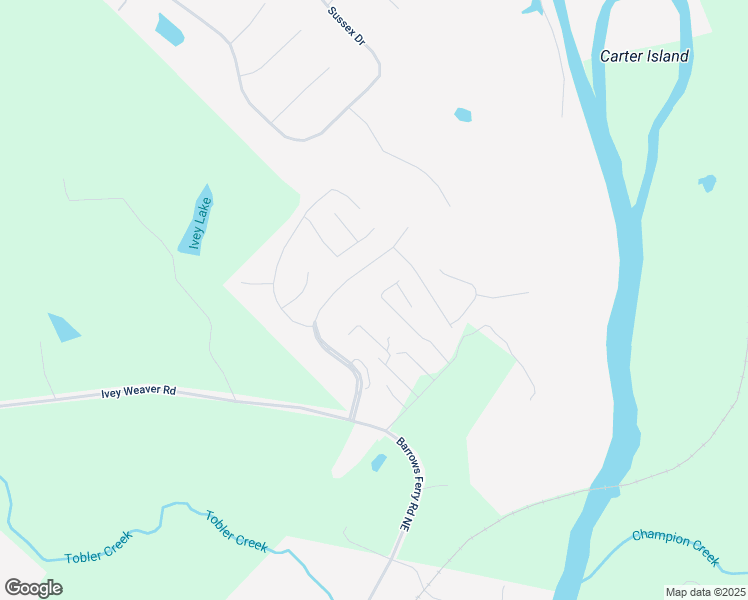 map of restaurants, bars, coffee shops, grocery stores, and more near 2445 River Ridge Road Northeast in Milledgeville
