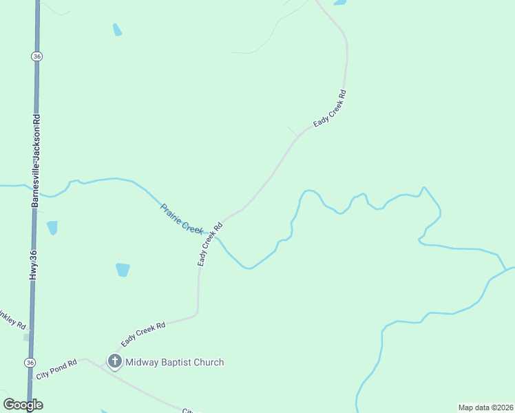 map of restaurants, bars, coffee shops, grocery stores, and more near 291 Eady Creek Road in Barnesville