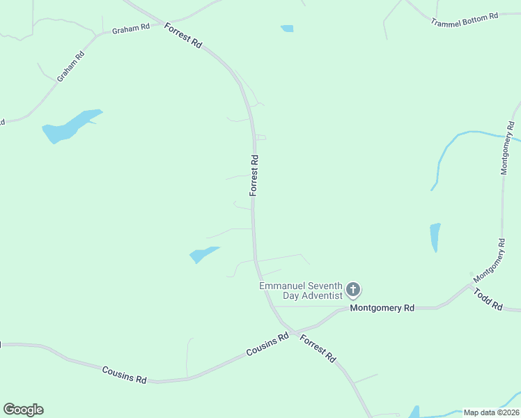 map of restaurants, bars, coffee shops, grocery stores, and more near 3290 Forrest Road in Hogansville