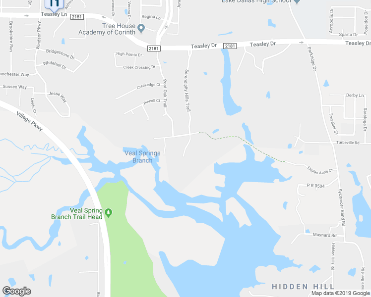 map of restaurants, bars, coffee shops, grocery stores, and more near 3903 Serendipity Hills Court in Corinth