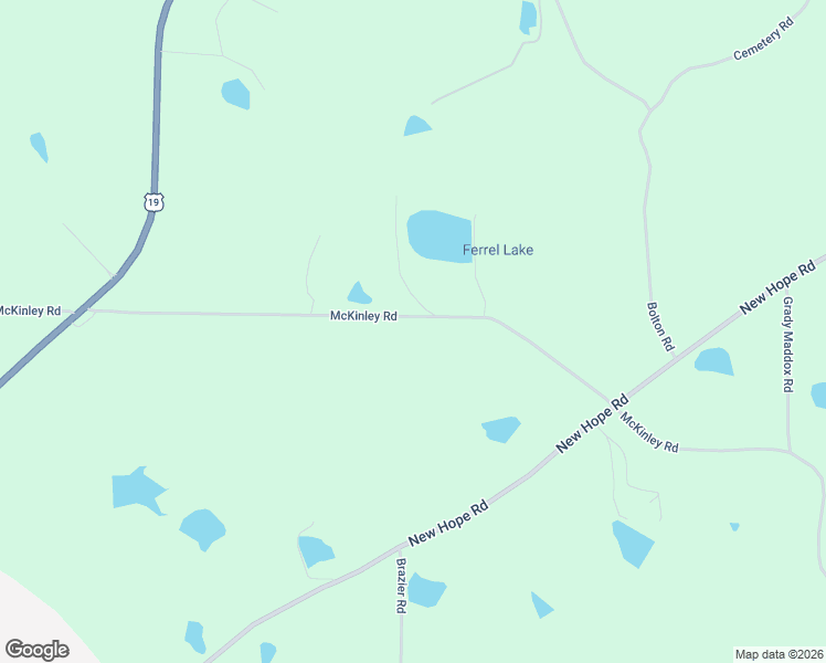 map of restaurants, bars, coffee shops, grocery stores, and more near 1640 McKinley Road in Zebulon
