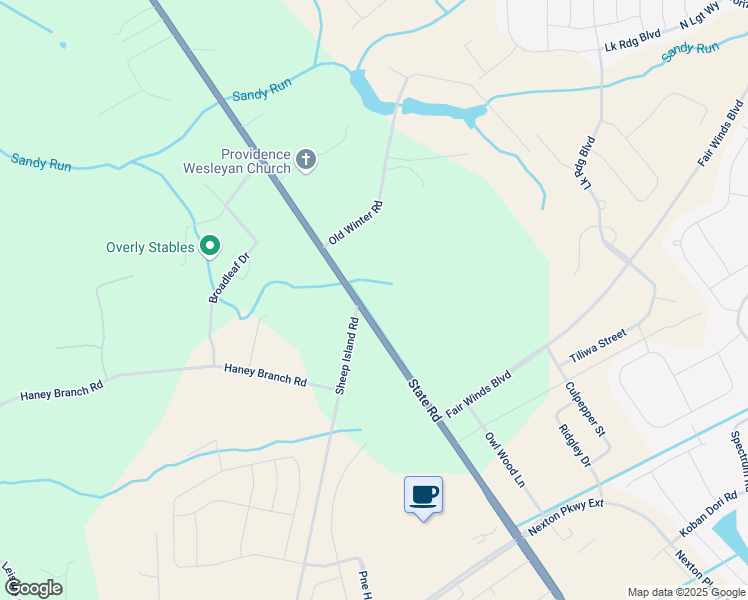 map of restaurants, bars, coffee shops, grocery stores, and more near 2036 State Road in Summerville