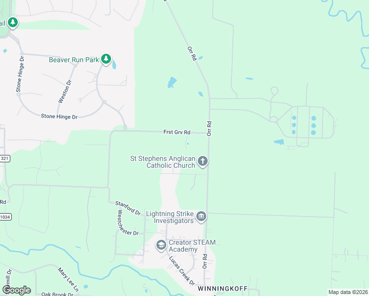 map of restaurants, bars, coffee shops, grocery stores, and more near 220 East Forest Grove Road in Lucas