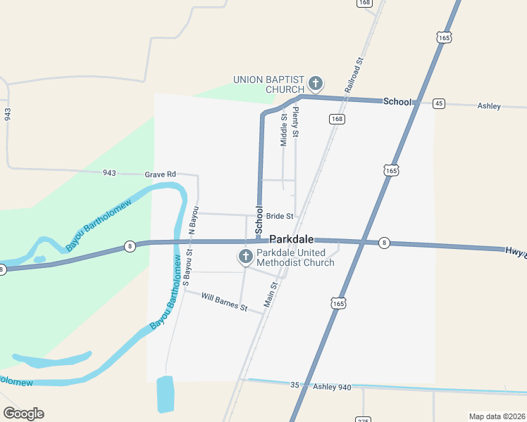 map of restaurants, bars, coffee shops, grocery stores, and more near 303 Bride Street in Parkdale