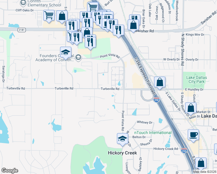 map of restaurants, bars, coffee shops, grocery stores, and more near 220 Forestview Road in Hickory Creek