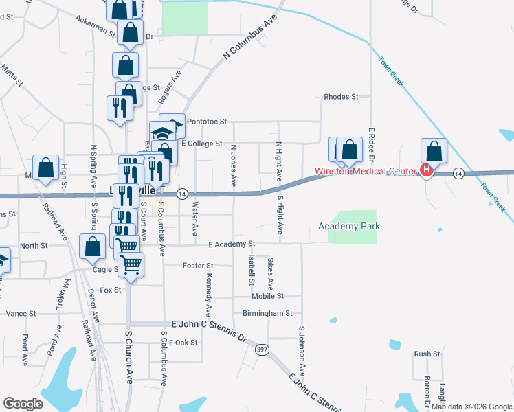 map of restaurants, bars, coffee shops, grocery stores, and more near 400-420 East Main Street in Louisville