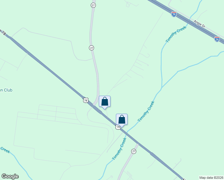 map of restaurants, bars, coffee shops, grocery stores, and more near 131 Sampson Road in Ridgeville