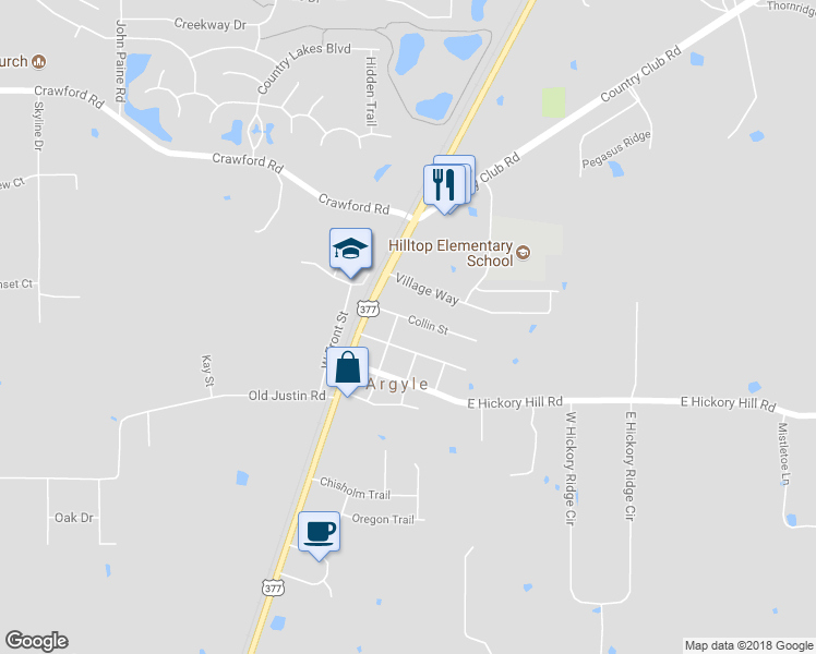 map of restaurants, bars, coffee shops, grocery stores, and more near 206 Collins Street in Argyle