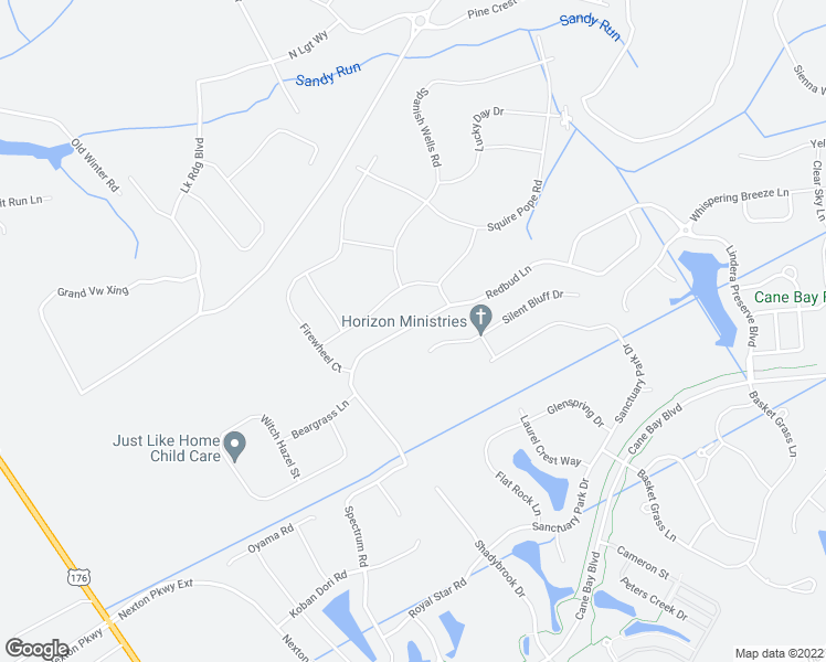 map of restaurants, bars, coffee shops, grocery stores, and more near 758 Redbud Lane in Summerville