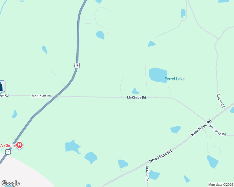 map of restaurants, bars, coffee shops, grocery stores, and more near 1393 McKinley Road in Zebulon