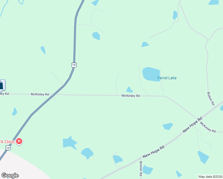 map of restaurants, bars, coffee shops, grocery stores, and more near 1393 McKinley Road in Zebulon