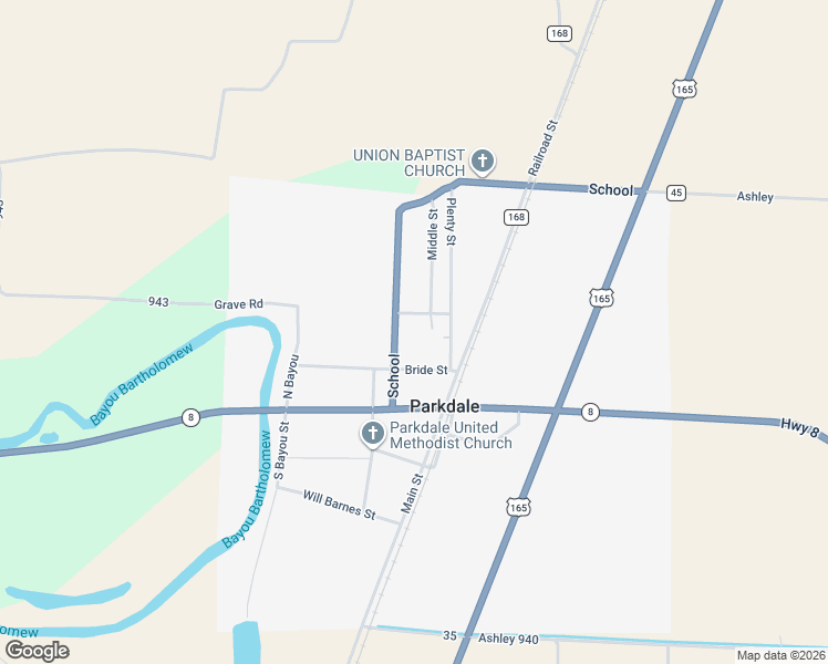 map of restaurants, bars, coffee shops, grocery stores, and more near 303 Bride Street in Parkdale