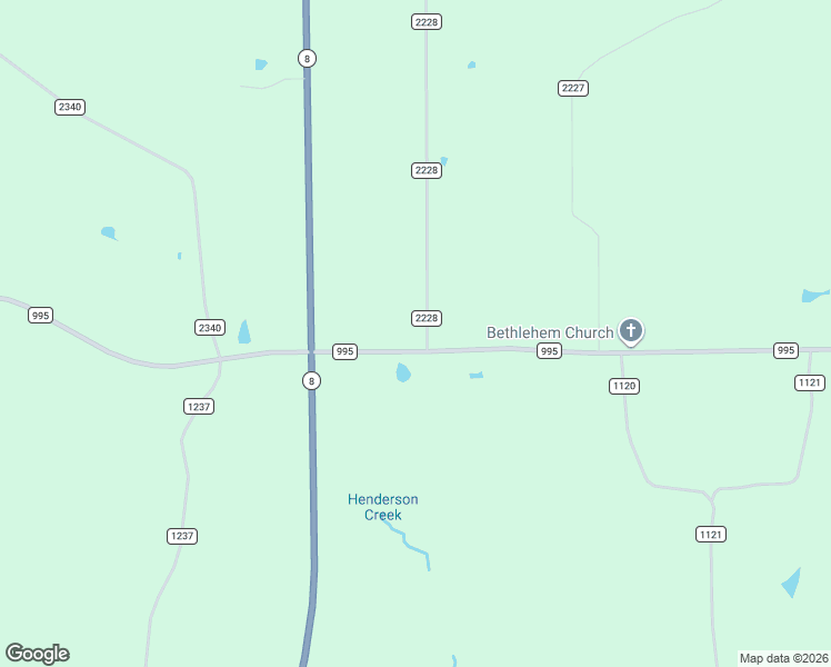 map of restaurants, bars, coffee shops, grocery stores, and more near 40 County Road 2228 in Douglassville