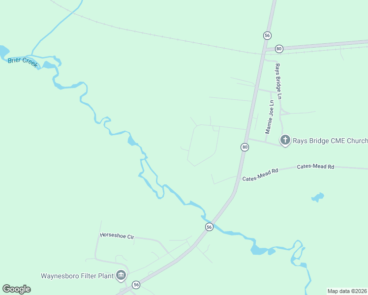 map of restaurants, bars, coffee shops, grocery stores, and more near 298 Briar Creek Estates Road in Waynesboro