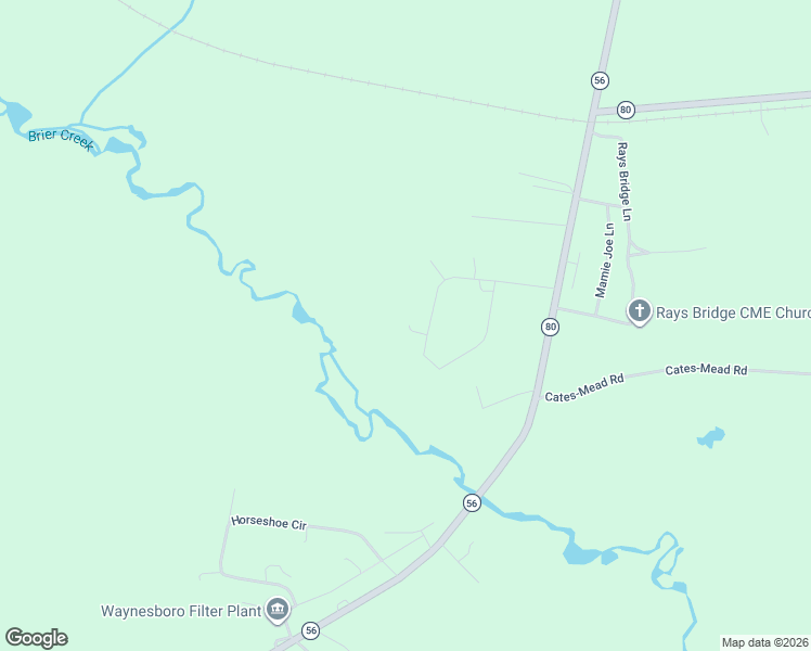 map of restaurants, bars, coffee shops, grocery stores, and more near 298 Briar Creek Estates Road in Waynesboro