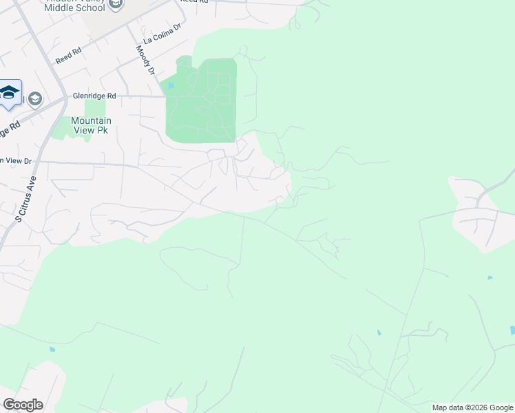 map of restaurants, bars, coffee shops, grocery stores, and more near 2740 Mountain View Drive in Escondido