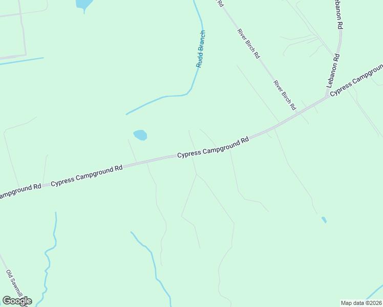 map of restaurants, bars, coffee shops, grocery stores, and more near 1616 Cypress Campground Road in Ridgeville