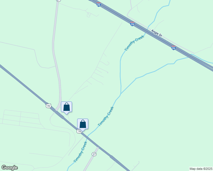 map of restaurants, bars, coffee shops, grocery stores, and more near 141 Bettie Drive in Ridgeville
