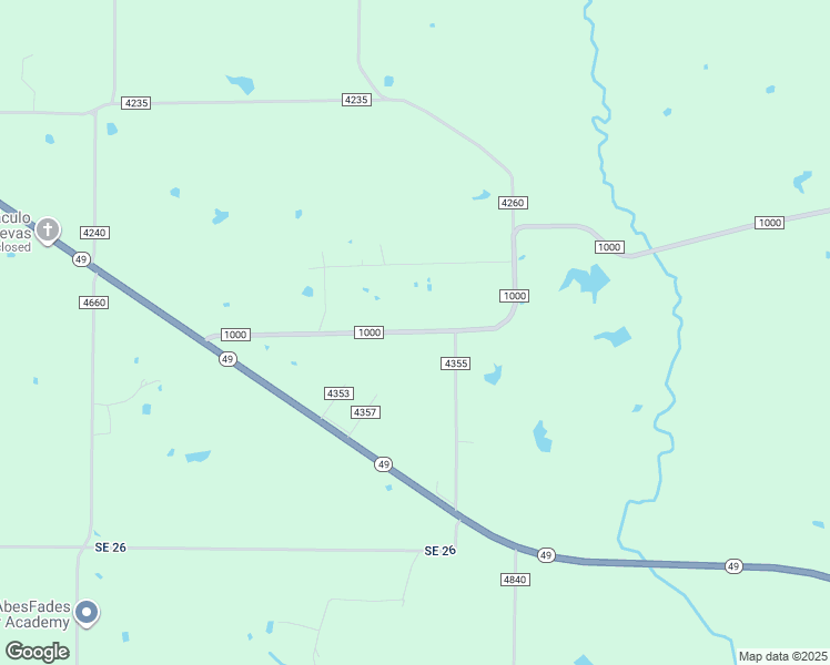 map of restaurants, bars, coffee shops, grocery stores, and more near 5490 Farm to Market Road 1000 in Mount Pleasant
