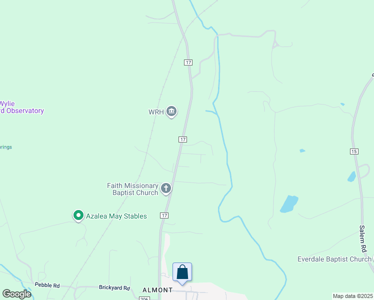 map of restaurants, bars, coffee shops, grocery stores, and more near 41 Dana Drive in Montevallo