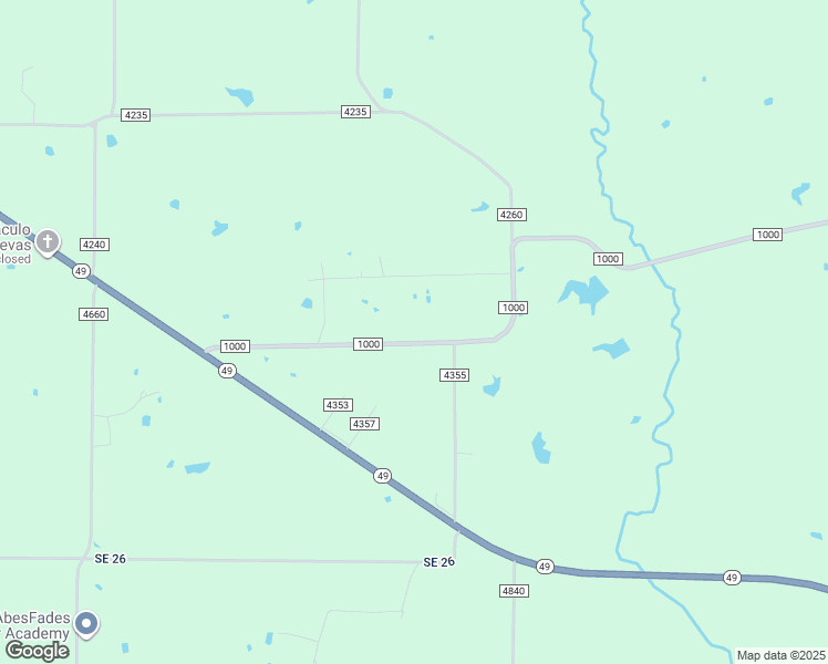 map of restaurants, bars, coffee shops, grocery stores, and more near 5490 Farm to Market Road 1000 in Mount Pleasant