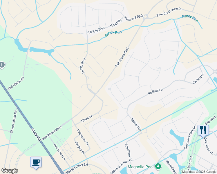 map of restaurants, bars, coffee shops, grocery stores, and more near 251 Firewheel Court in Summerville