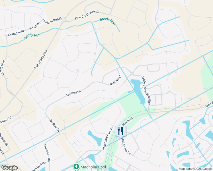 map of restaurants, bars, coffee shops, grocery stores, and more near 654 Redbud Lane in Summerville