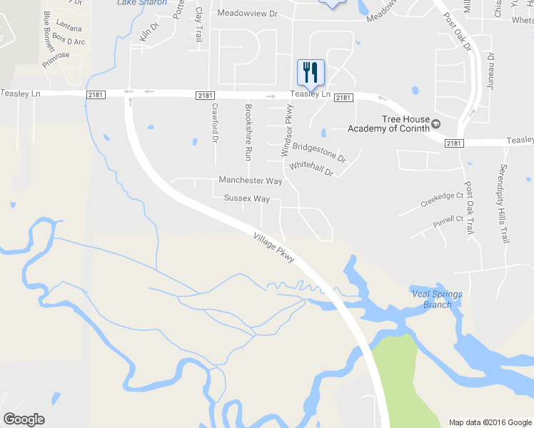 map of restaurants, bars, coffee shops, grocery stores, and more near 3604 Winchester Ct in Corinth