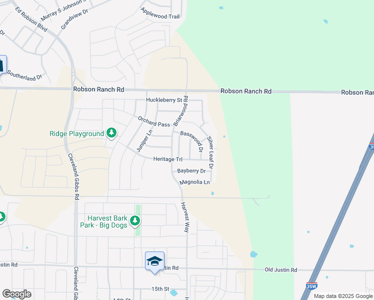 map of restaurants, bars, coffee shops, grocery stores, and more near 2609 Basswood Drive in Northlake