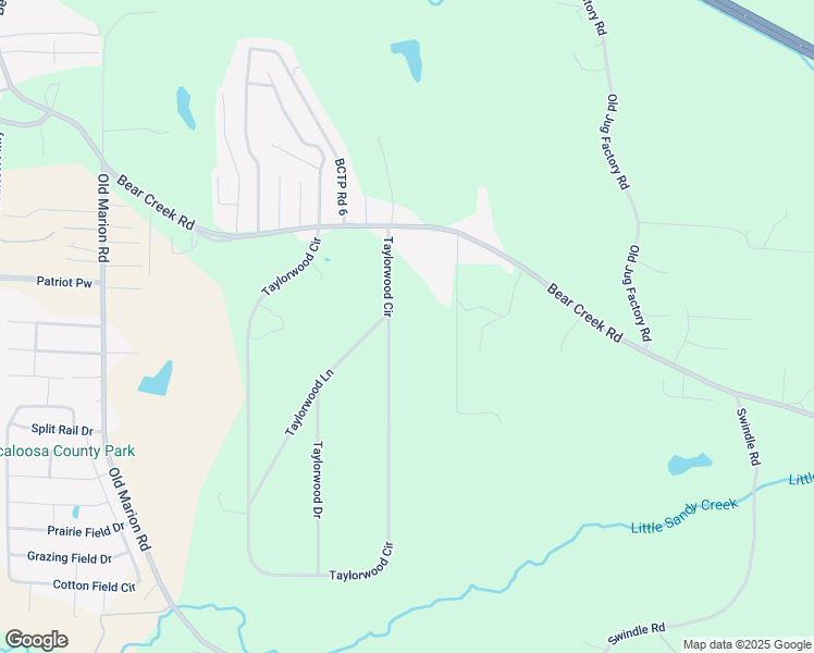 map of restaurants, bars, coffee shops, grocery stores, and more near 1639 Bear Creek Road East in Duncanville