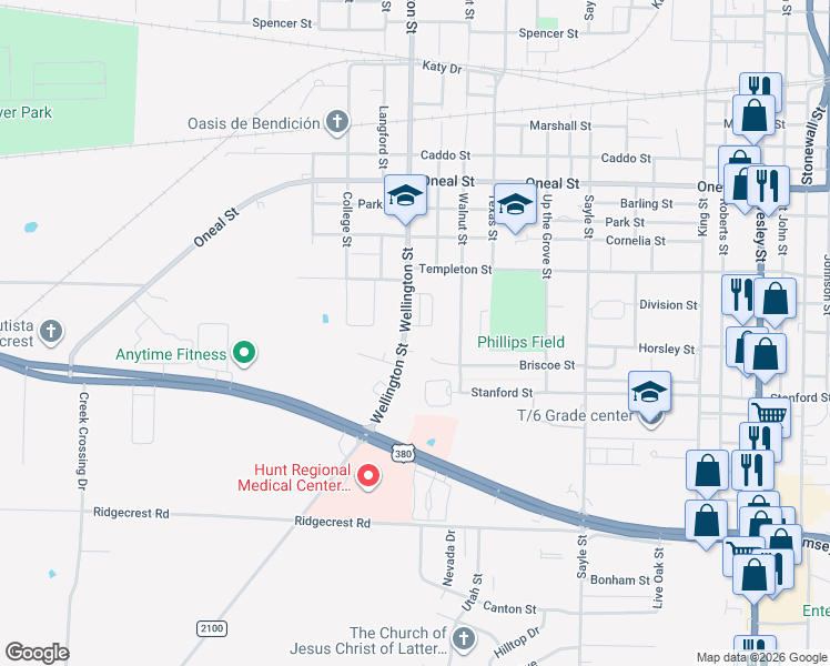 map of restaurants, bars, coffee shops, grocery stores, and more near 4200 Wellington Street in Greenville
