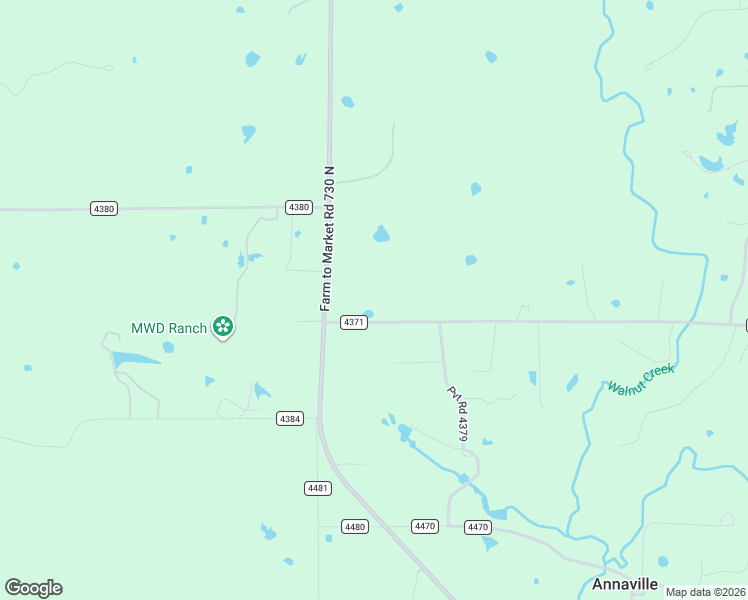 map of restaurants, bars, coffee shops, grocery stores, and more near County Road 4371 in Decatur