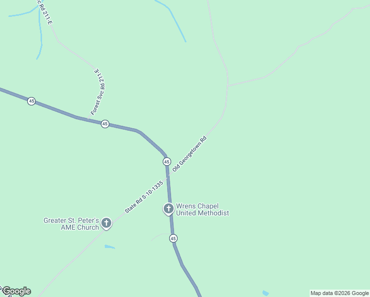 map of restaurants, bars, coffee shops, grocery stores, and more near 10268 Old Georgetown Road in McClellanville