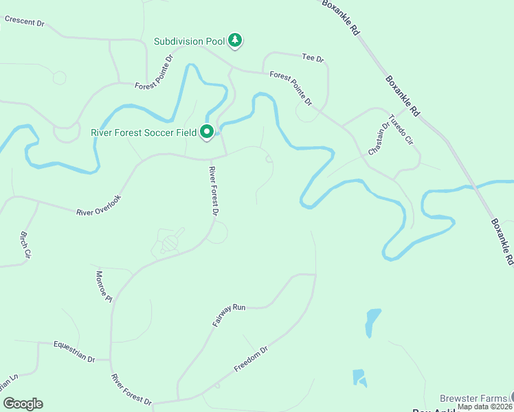 map of restaurants, bars, coffee shops, grocery stores, and more near 103 River Overlook in Forsyth