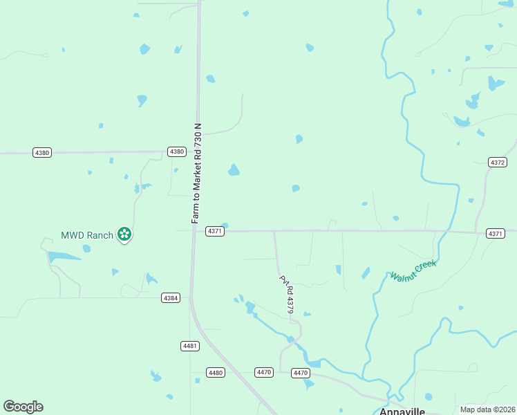 map of restaurants, bars, coffee shops, grocery stores, and more near 2036 County Road 4371 in Decatur
