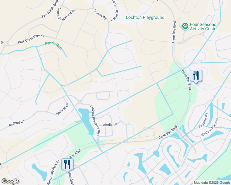 map of restaurants, bars, coffee shops, grocery stores, and more near 213 Clear Sky Lane in Summerville