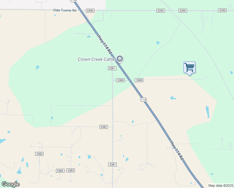 map of restaurants, bars, coffee shops, grocery stores, and more near 273 County Road 3381 in Paradise
