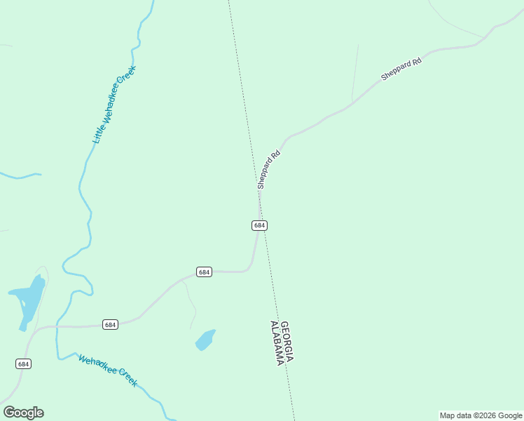 map of restaurants, bars, coffee shops, grocery stores, and more near County Road 684 in Roanoke