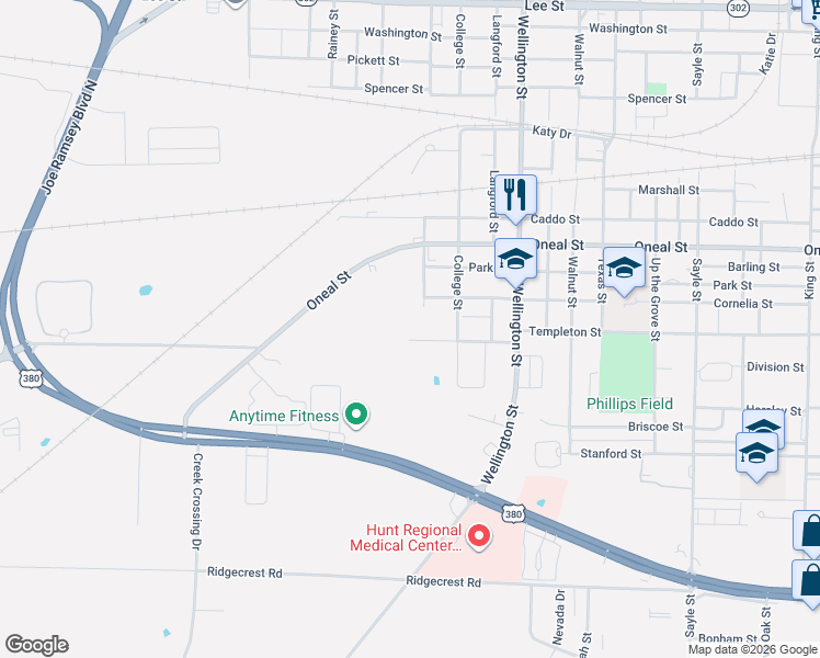 map of restaurants, bars, coffee shops, grocery stores, and more near 4316 Templeton Street in Greenville