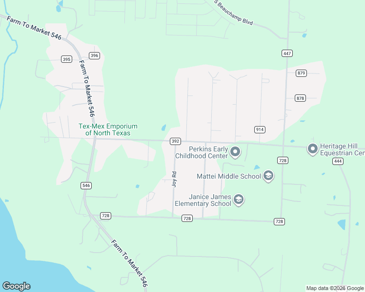 map of restaurants, bars, coffee shops, grocery stores, and more near 8208 County Road 392 in Princeton